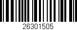 Código de barras (EAN, GTIN, SKU, ISBN): '26301505'
