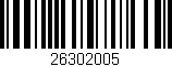 Código de barras (EAN, GTIN, SKU, ISBN): '26302005'