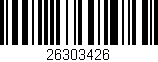 Código de barras (EAN, GTIN, SKU, ISBN): '26303426'