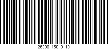 Código de barras (EAN, GTIN, SKU, ISBN): '26308_158_0_10'