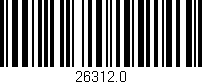 Código de barras (EAN, GTIN, SKU, ISBN): '26312.0'