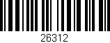 Código de barras (EAN, GTIN, SKU, ISBN): '26312'