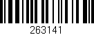 Código de barras (EAN, GTIN, SKU, ISBN): '263141'