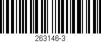 Código de barras (EAN, GTIN, SKU, ISBN): '263146-3'