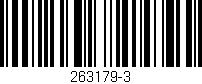 Código de barras (EAN, GTIN, SKU, ISBN): '263179-3'