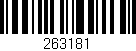 Código de barras (EAN, GTIN, SKU, ISBN): '263181'