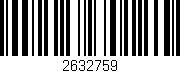 Código de barras (EAN, GTIN, SKU, ISBN): '2632759'