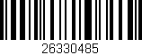 Código de barras (EAN, GTIN, SKU, ISBN): '26330485'