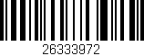 Código de barras (EAN, GTIN, SKU, ISBN): '26333972'