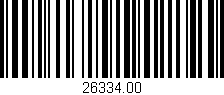 Código de barras (EAN, GTIN, SKU, ISBN): '26334.00'