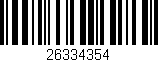 Código de barras (EAN, GTIN, SKU, ISBN): '26334354'