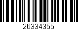 Código de barras (EAN, GTIN, SKU, ISBN): '26334355'