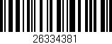 Código de barras (EAN, GTIN, SKU, ISBN): '26334381'
