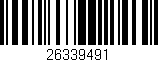 Código de barras (EAN, GTIN, SKU, ISBN): '26339491'
