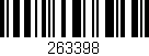 Código de barras (EAN, GTIN, SKU, ISBN): '263398'