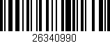 Código de barras (EAN, GTIN, SKU, ISBN): '26340990'