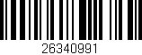 Código de barras (EAN, GTIN, SKU, ISBN): '26340991'