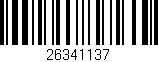 Código de barras (EAN, GTIN, SKU, ISBN): '26341137'