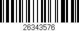 Código de barras (EAN, GTIN, SKU, ISBN): '26343576'
