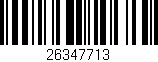 Código de barras (EAN, GTIN, SKU, ISBN): '26347713'