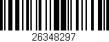 Código de barras (EAN, GTIN, SKU, ISBN): '26348297'