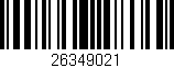 Código de barras (EAN, GTIN, SKU, ISBN): '26349021'