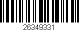 Código de barras (EAN, GTIN, SKU, ISBN): '26349331'