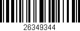 Código de barras (EAN, GTIN, SKU, ISBN): '26349344'