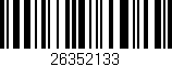 Código de barras (EAN, GTIN, SKU, ISBN): '26352133'