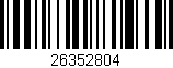 Código de barras (EAN, GTIN, SKU, ISBN): '26352804'