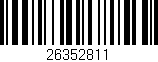 Código de barras (EAN, GTIN, SKU, ISBN): '26352811'