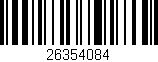 Código de barras (EAN, GTIN, SKU, ISBN): '26354084'