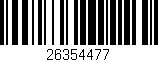 Código de barras (EAN, GTIN, SKU, ISBN): '26354477'