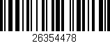 Código de barras (EAN, GTIN, SKU, ISBN): '26354478'
