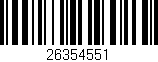 Código de barras (EAN, GTIN, SKU, ISBN): '26354551'