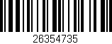Código de barras (EAN, GTIN, SKU, ISBN): '26354735'