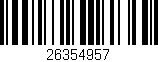 Código de barras (EAN, GTIN, SKU, ISBN): '26354957'