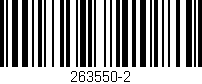 Código de barras (EAN, GTIN, SKU, ISBN): '263550-2'