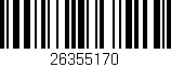 Código de barras (EAN, GTIN, SKU, ISBN): '26355170'