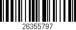 Código de barras (EAN, GTIN, SKU, ISBN): '26355797'