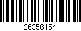 Código de barras (EAN, GTIN, SKU, ISBN): '26356154'