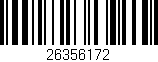 Código de barras (EAN, GTIN, SKU, ISBN): '26356172'