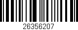 Código de barras (EAN, GTIN, SKU, ISBN): '26356207'