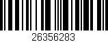 Código de barras (EAN, GTIN, SKU, ISBN): '26356283'