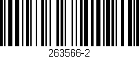 Código de barras (EAN, GTIN, SKU, ISBN): '263566-2'
