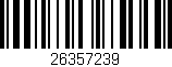 Código de barras (EAN, GTIN, SKU, ISBN): '26357239'