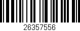 Código de barras (EAN, GTIN, SKU, ISBN): '26357556'