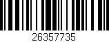 Código de barras (EAN, GTIN, SKU, ISBN): '26357735'
