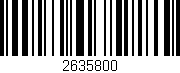 Código de barras (EAN, GTIN, SKU, ISBN): '2635800'
