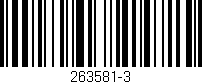 Código de barras (EAN, GTIN, SKU, ISBN): '263581-3'